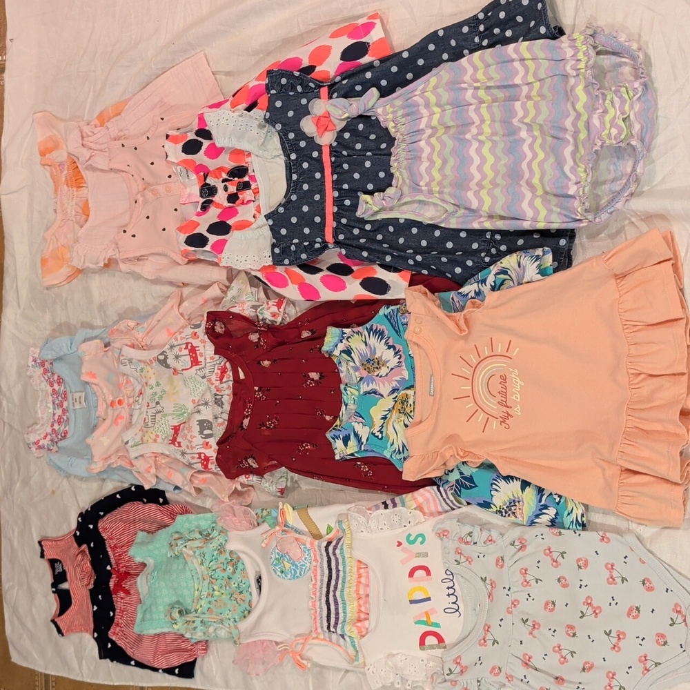 Baby Girl 6 Months Summer Bundle (23 Pieces) Gently Used